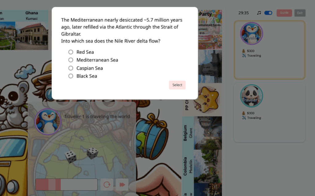 quiz game in mymarble